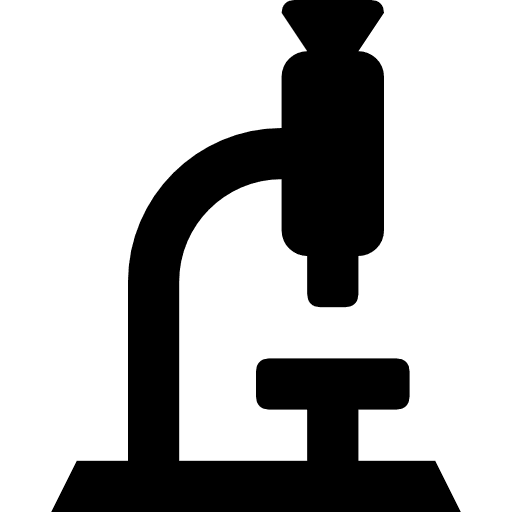 Microscope scientific tools and utensils education icon
