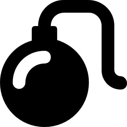 Bomb weapons explosive bomb icon