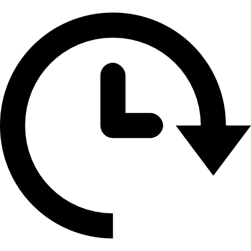 Clock long time tool tools and utensils icon