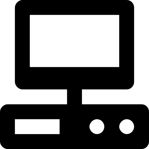 Computer television screen technology icon