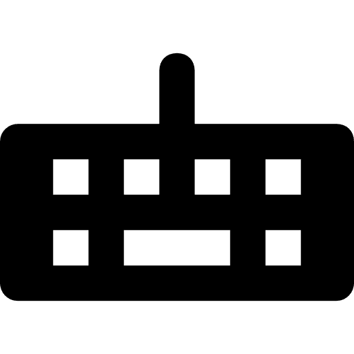 Keyboard electronics electronic keys icon