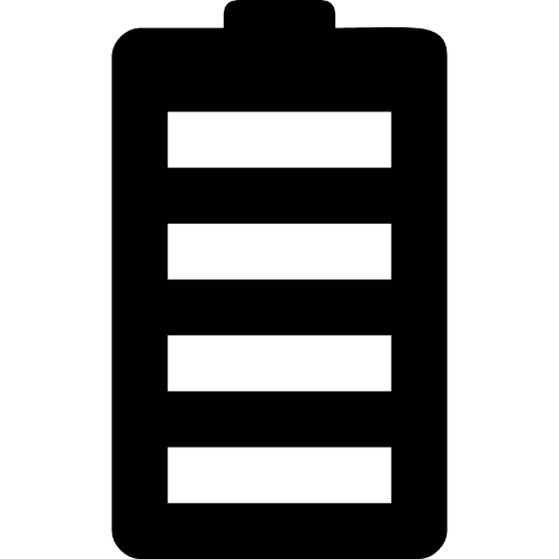 Battery battery level battery status electronics icon