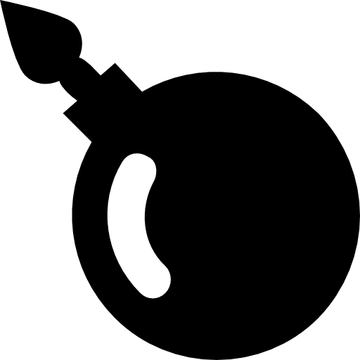 Bomb explosive miscellaneous terrorism icon