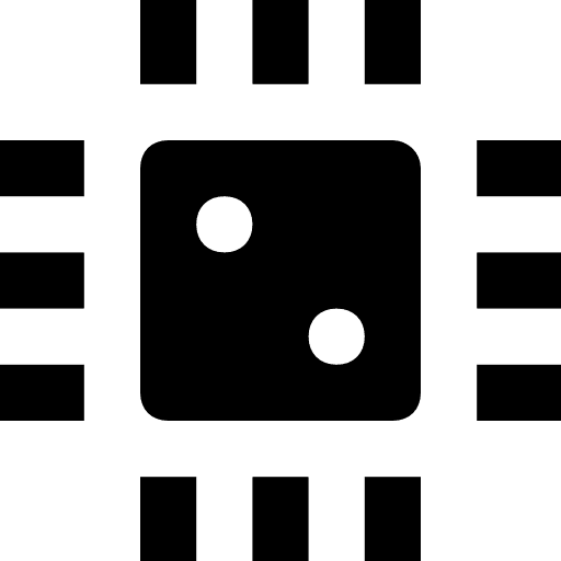 Cpu chip electronic processor icon