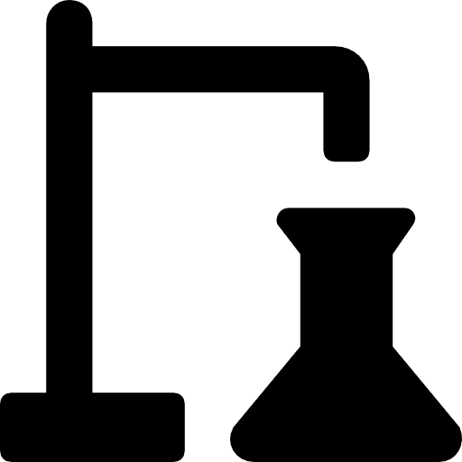 Flask education chemistry flasks icon