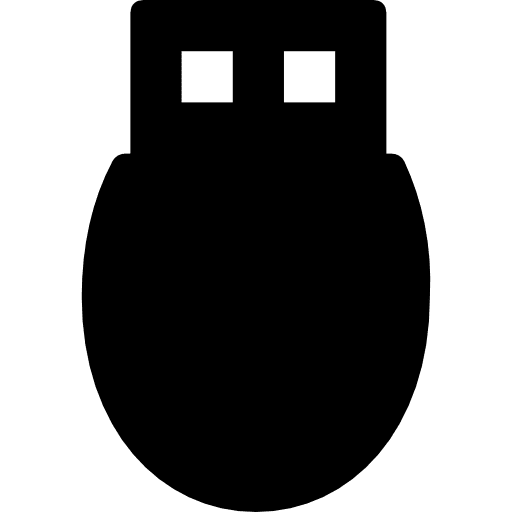 Usb computing multimedia file storage icon