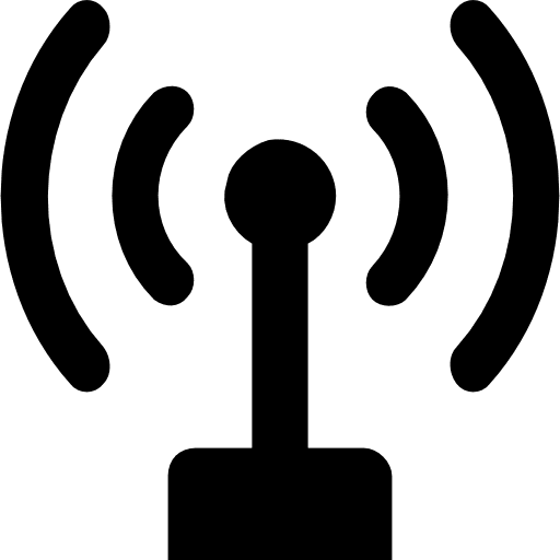 Wifi electronics signs internet icon