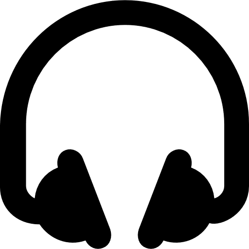 Headphones sound technology electronics icon