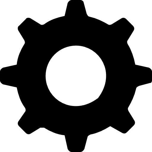 Settings gear cogwheel settings icon