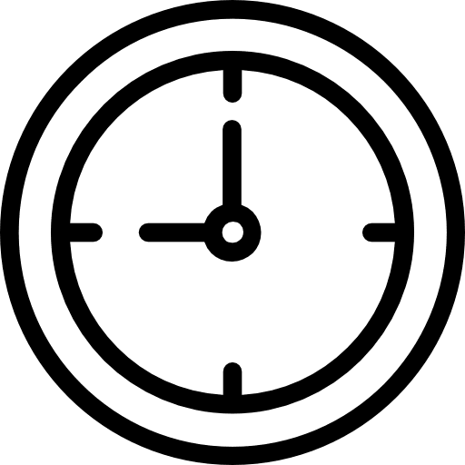 Clock clock time time and date icon