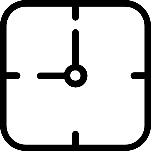 Clock time and date clock tool icon