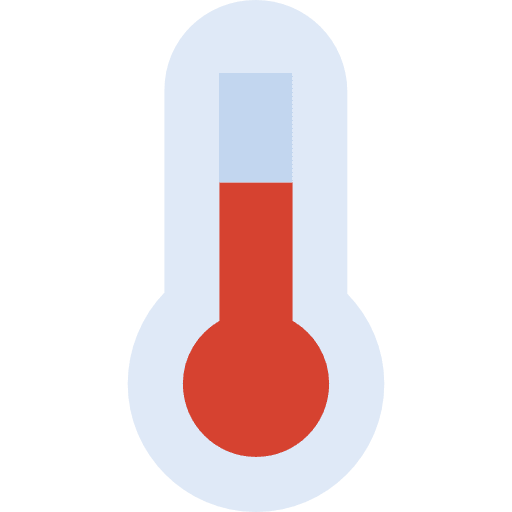 Thermometer atmospheric farenheit weather icon