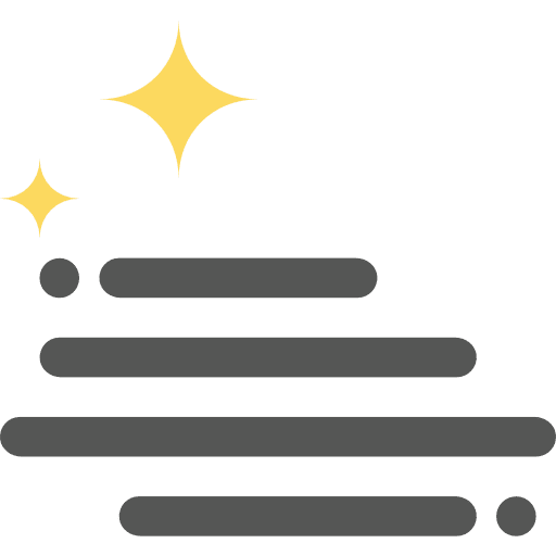 Foggy night meteorology weather atmospheric icon