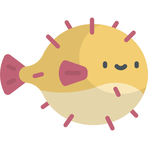 Blowfish animals blowfish ocean icon