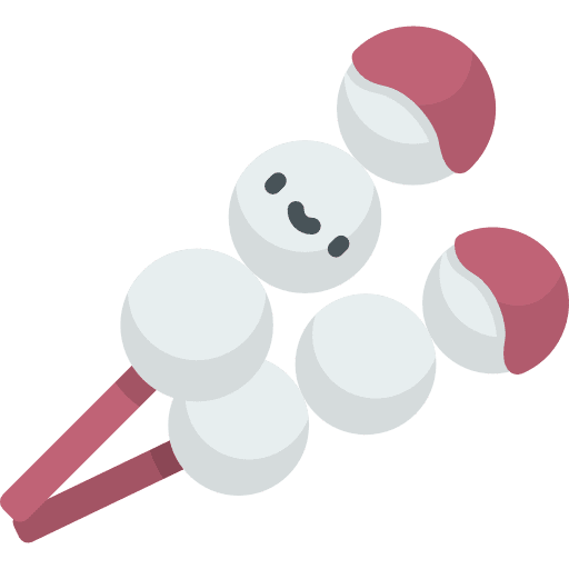 Dango asian dango japanese icon