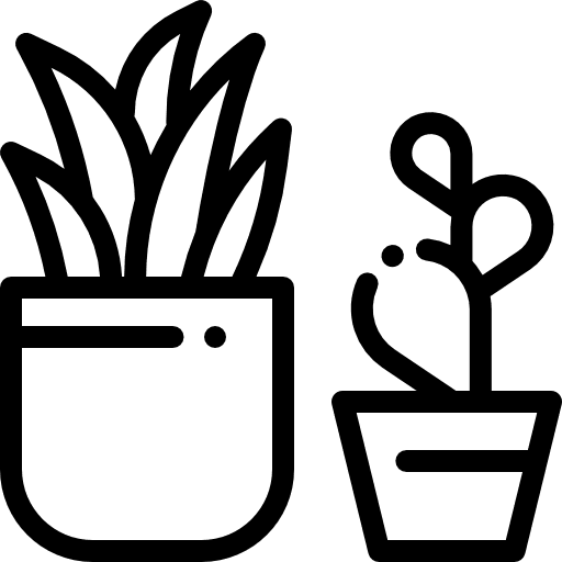 Plant botanic flower gardening icon