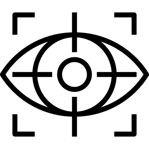 Vision target look focus icon