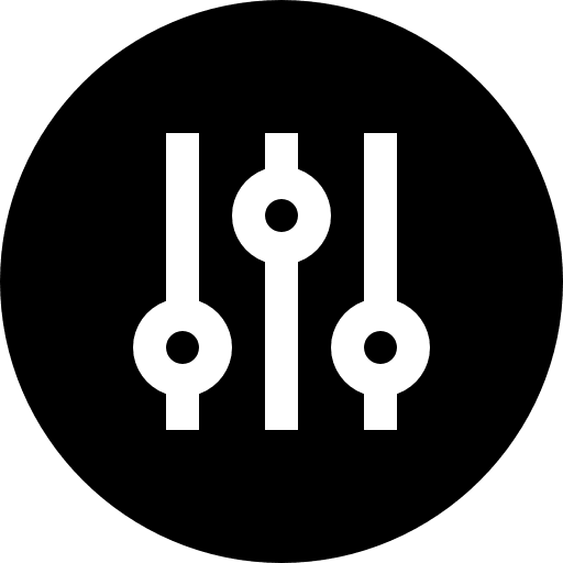 Controller settings interface adjust icon
