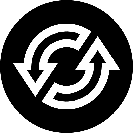 Loop nonstop loop round arrows icon