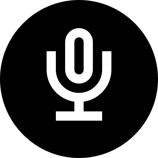 Recording communications microphone vintage icon