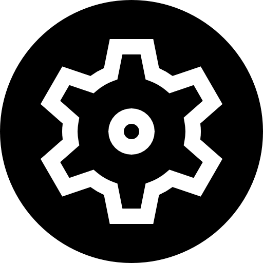 Settings gear construction cogwheel icon