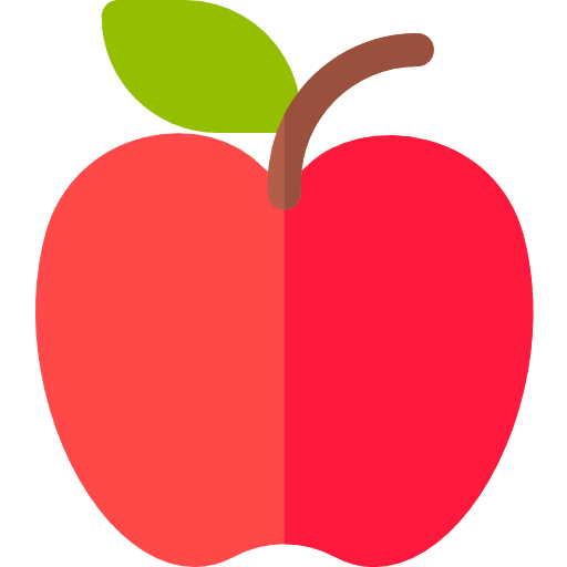 Apple diet food and restaurant food icon