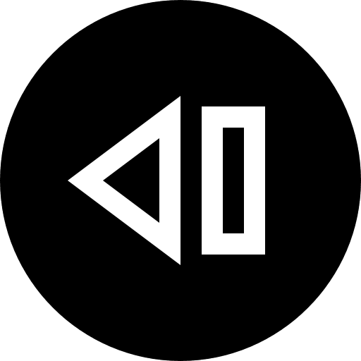 Skip backwards skip button icon