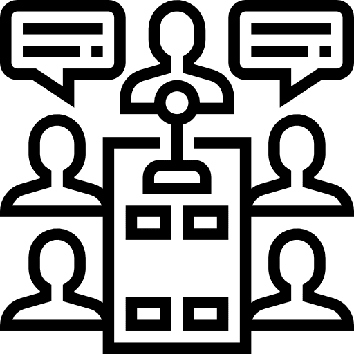 Conference group meeting user meeting icon