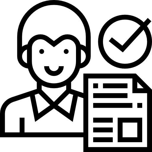 Hiring human leader hired icon