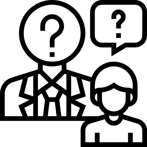 Interview conversation users communications icon
