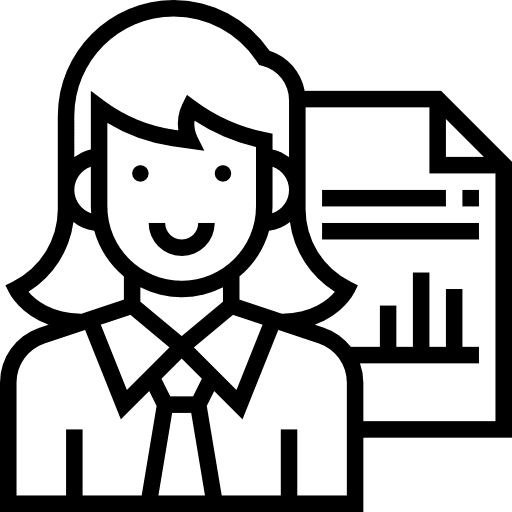 Manager document files and folders user icon