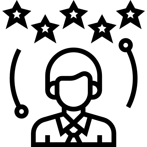 Rating speech bubble experts avatar icon