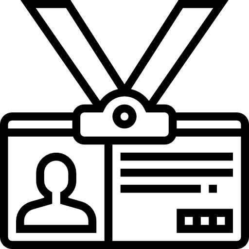 Card files and folders pass business icon