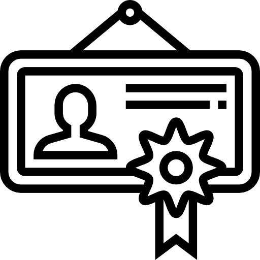 Certificate agreement business arragement icon