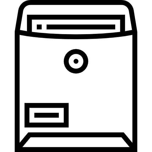 Confidential private document secret icon