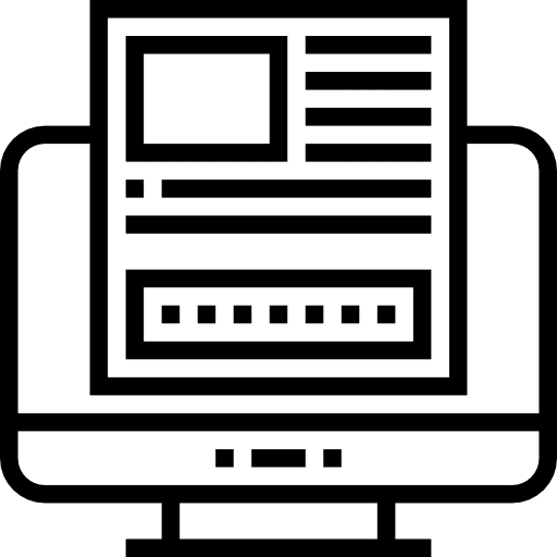 Resume electronics curriculum business icon