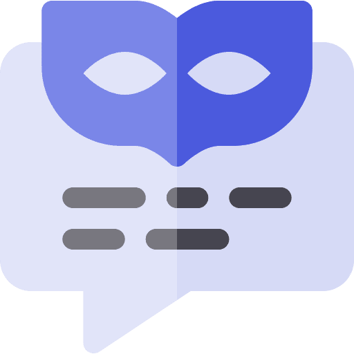 Anonymous message chat bubble speech opinion icon