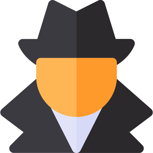 Spyware user spyware detective icon