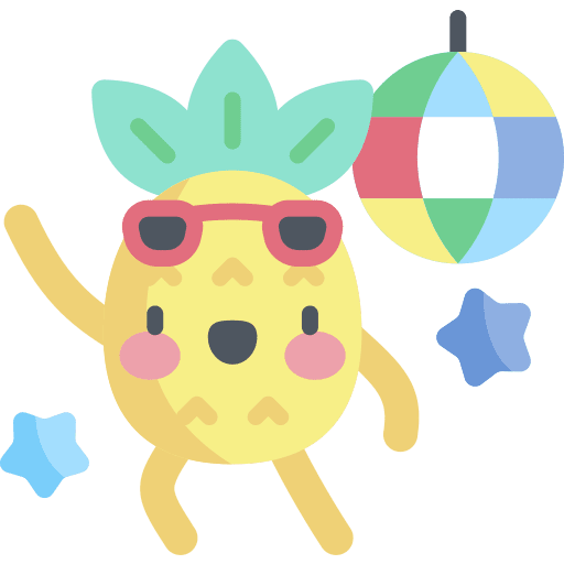 Dancing user birthday and party disco icon