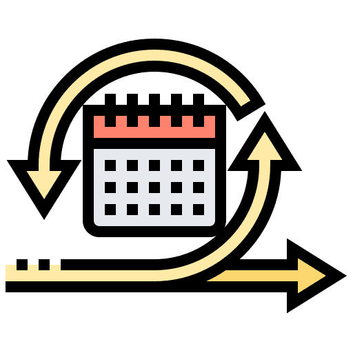 Daily time and date task sprint icon