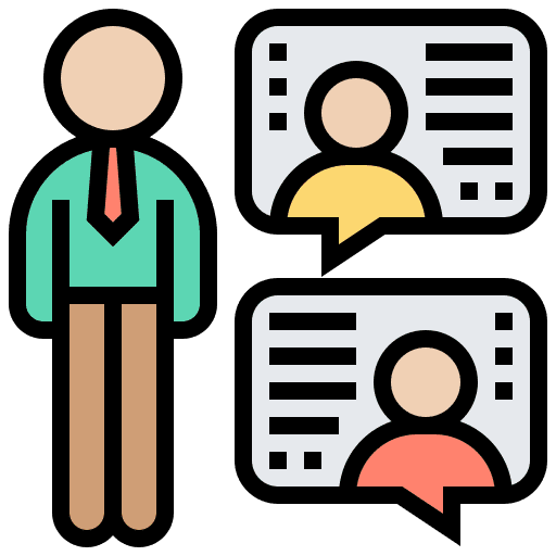 Discuss meeting discuss speech bubbles icon