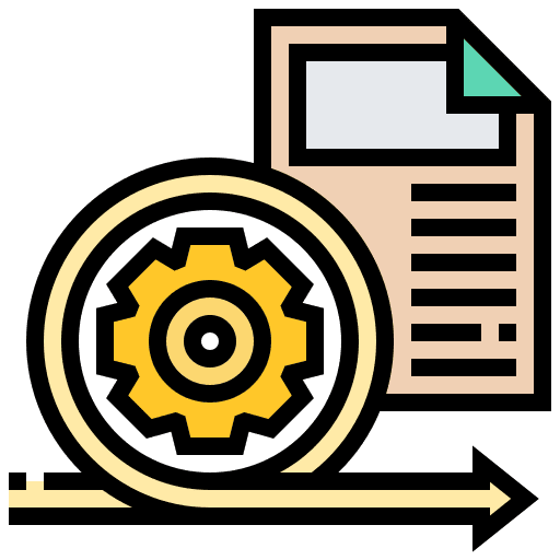 Scrum gear master team icon