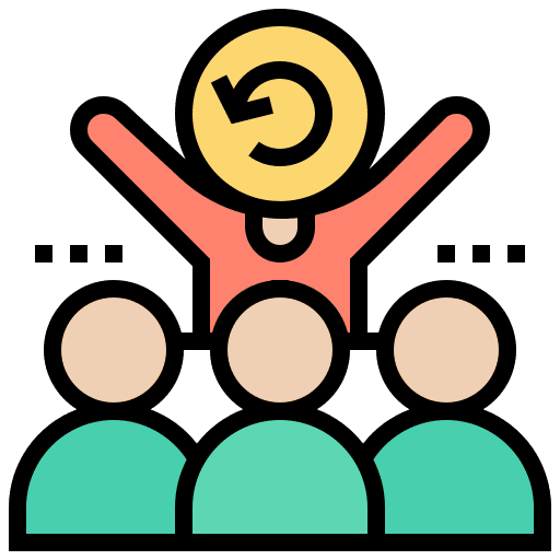 Team meeting scrum brainstorm icon