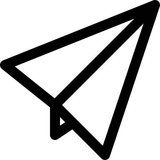 Send origami fly interface icon