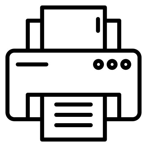 Printer print cards print ink icon