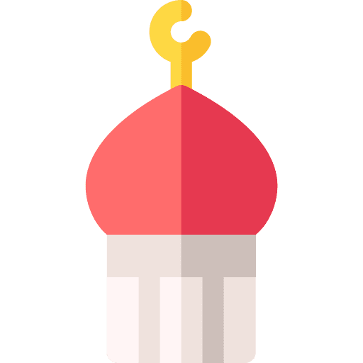 Minaret ramadan fasting eid mubarak icon