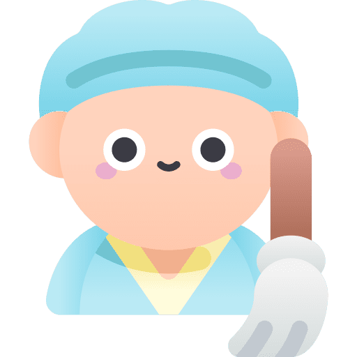 Cleaning staff professions and jobs profile user icon