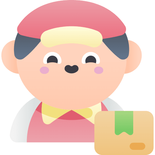 Delivery man profession and jobs profile professions and jobs icon