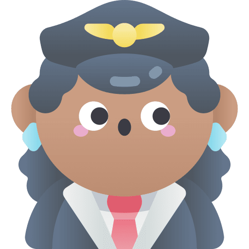Pilot profession and jobs pilot woman icon