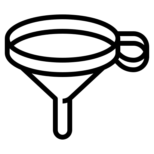 Filter food and restaurant kitchenware filter icon